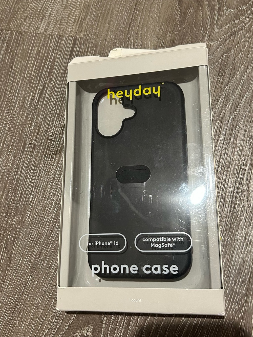 New iPhone 16 Heyday Black Phone Case MagSafe Compatible